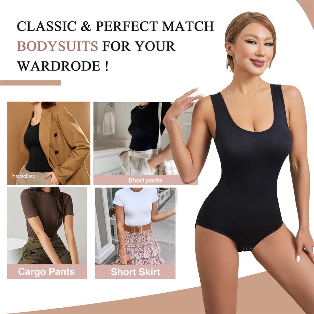 Custom Super Strong Gym Women Compression Panties Seamless Tummy Control Bodysuit Shapewear Underwear Waist Trainer Shaper details