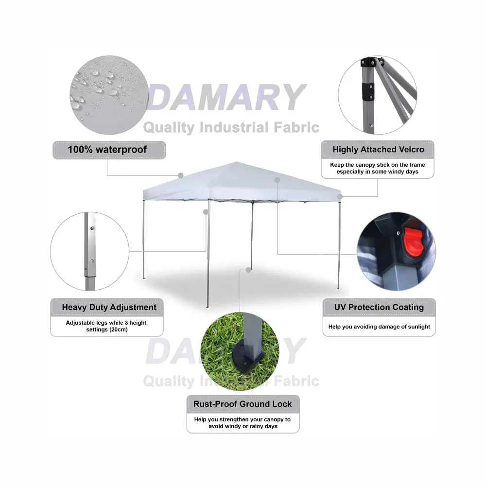 Eco-Friendly Waterproof Trade Show Tent Gazebo Easy Beach Awning Canopy for Outdoor Events factory