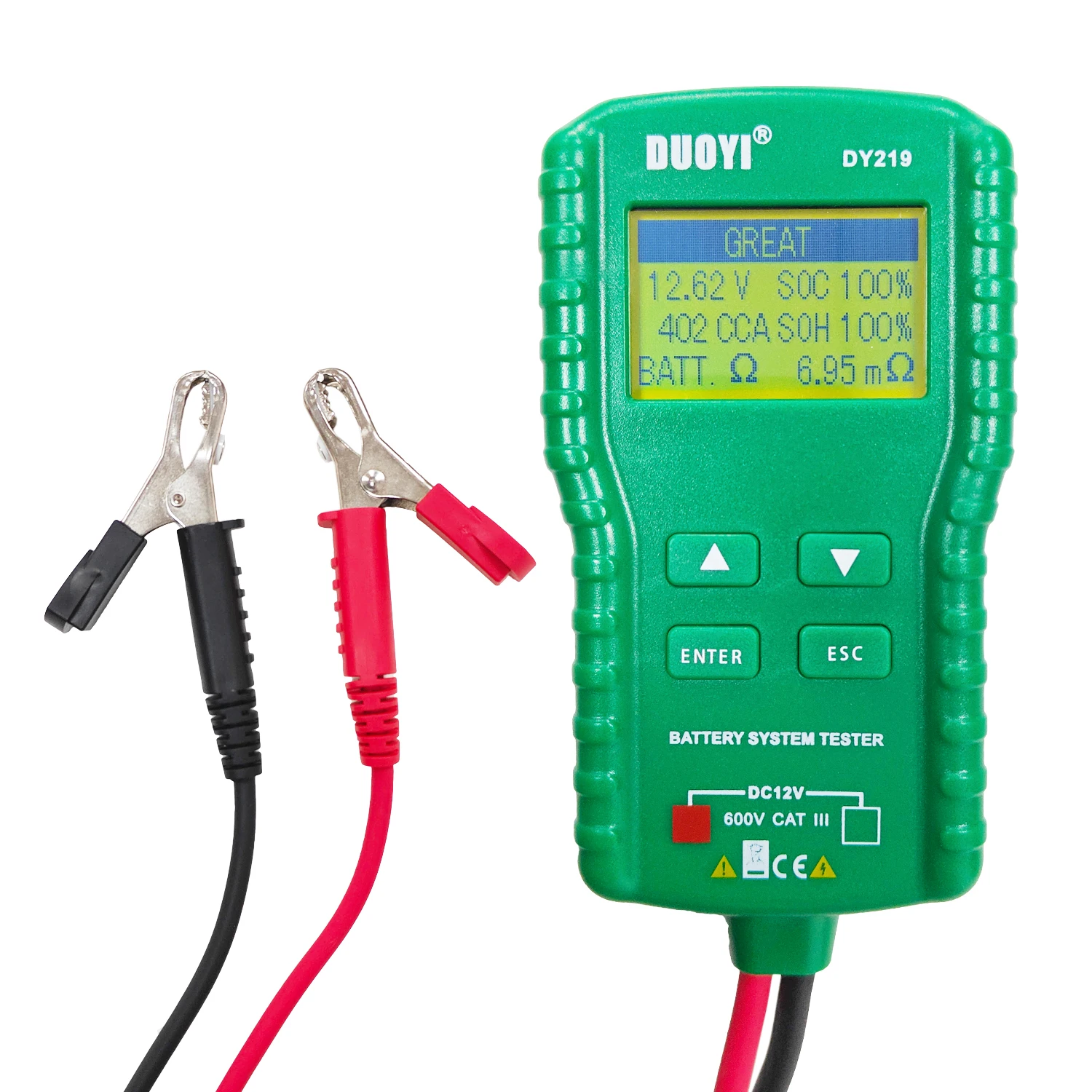 Yctze Tester Per Relè Auto 12V - Strumento Diagnostico Con LED E Clip A Coccodrillo - Per Batterie Auto E Moto - 3