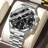 8 black dial silver strap