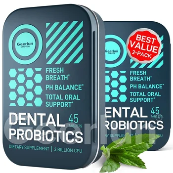 New Product Probiotics Supplements 3 Billion CFU Mints Best Breath Oral Probiotics Tablets Gum Health Chewing Candy