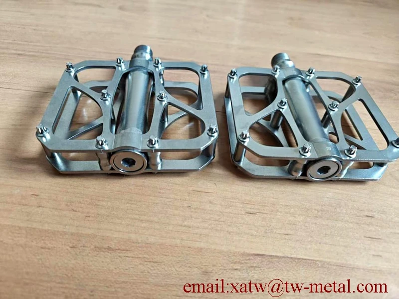 Customized for CNC Titanium Bicycle Pedal Adult Road Bike Parts for City Ride Customized Titanium Bike Pedal