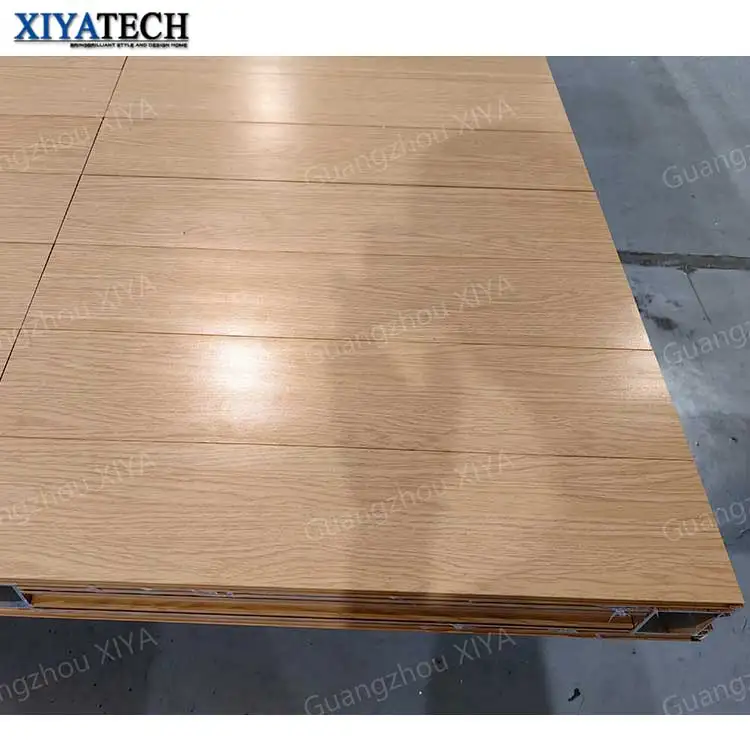 XIYATECH Custom American Vintage Style Aluminum Alloy Carriage House Garage Panels Opening Sectional Automatic Wooden Garage for