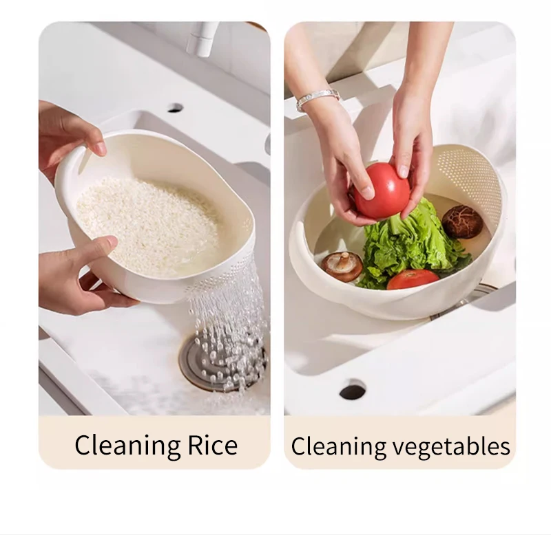 2024 Hot Selling Kitchen Sink Basket Strainer Plastic Rice Washer Bowl   H1fafe0a6161540c59854cb51c374d6c7d 