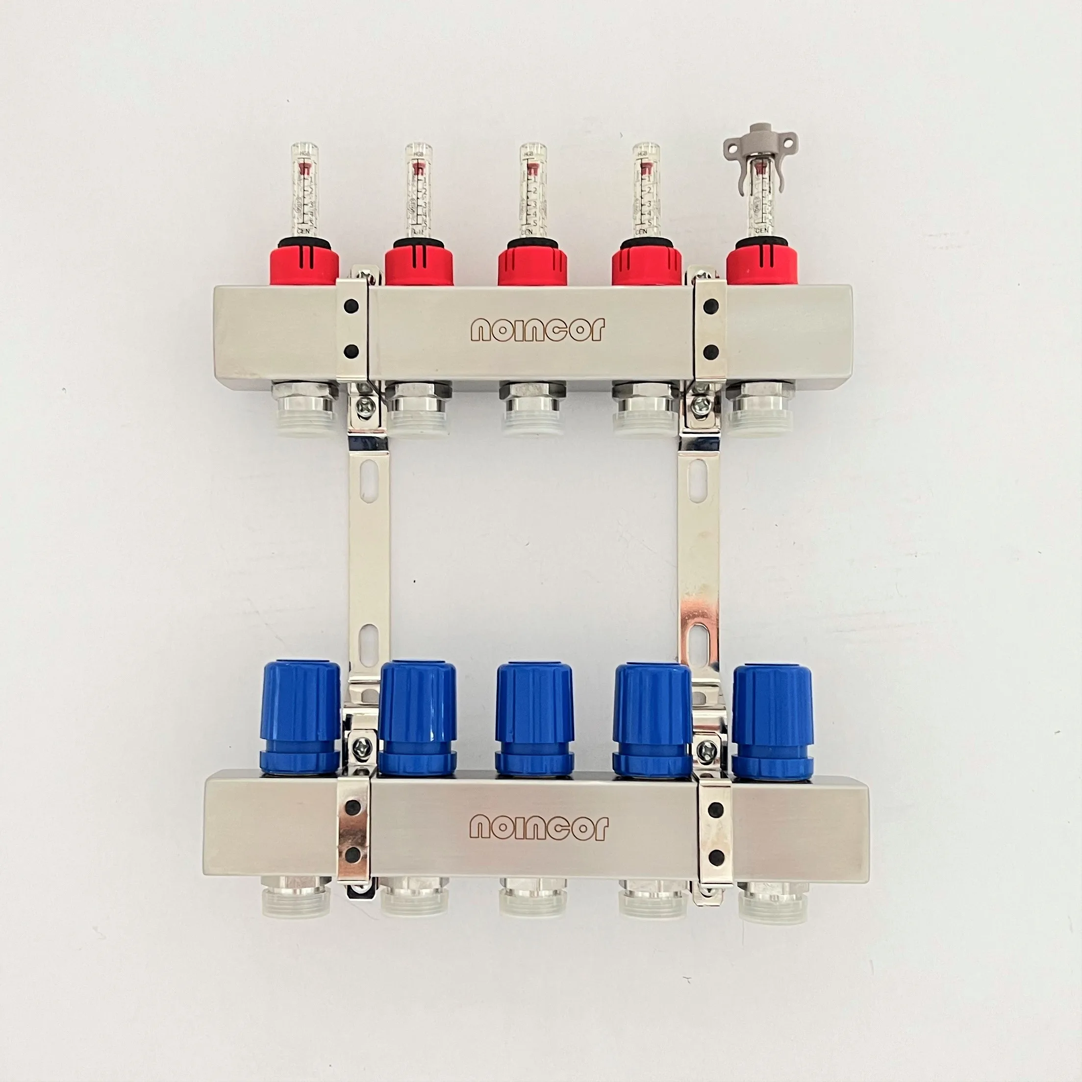 5 Loop Radiant Floor Heating Manifold, Stainless Steel Pex Manifolds for Radiant Heating System