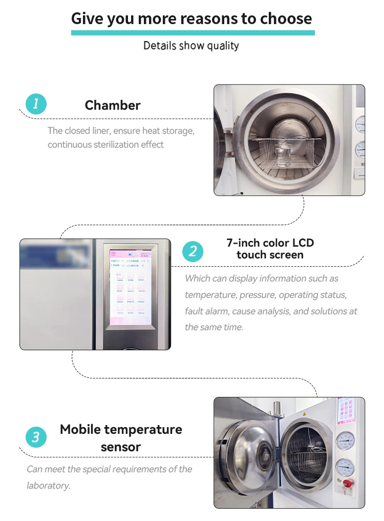 Biobase China Autoclave LCD Touch Screen Horizontal Pulse Vacuum ...