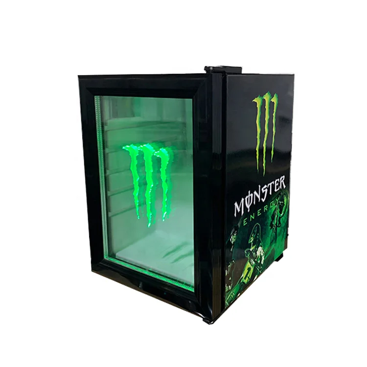 モンスター ミニバー冷蔵庫 21L LED冷却 冷凍機能付き スマホ操作可