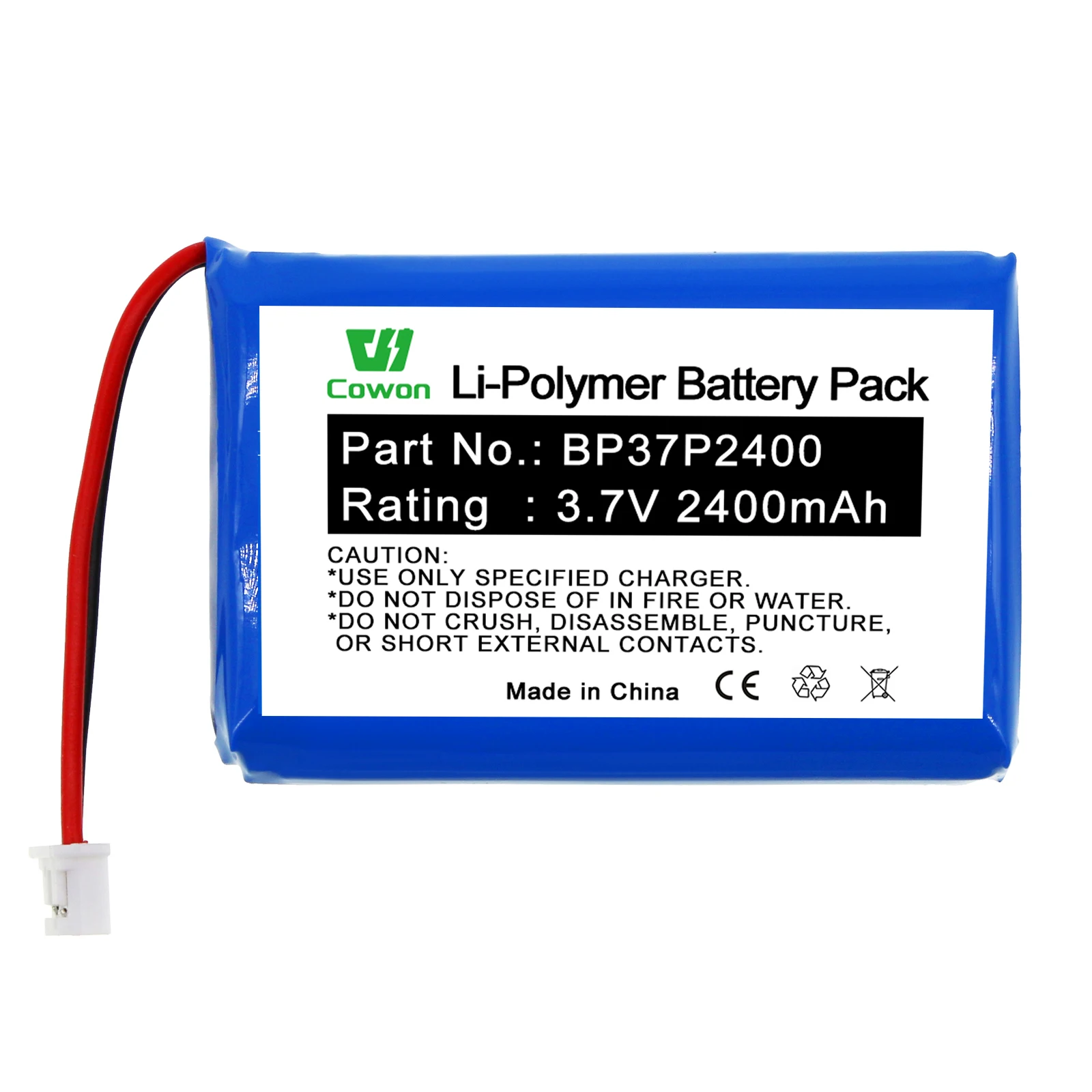 3.7V 2400mAh Lithium Ion Orange Pathfinder BP37P2400 OEM Battery for Dog GPS Training Collars