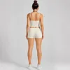 Vest+Shorts - Creamy white