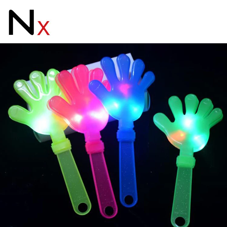 Многофункциональная Пластиковая ручная игрушка в форме ладони карамельного цвета с мигающим светодиодным светом