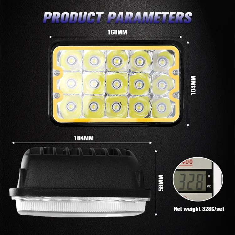 Alibaba.com: 45W LED Work Light, 5 Inch Size, 24V DC, 50000 Hours ...