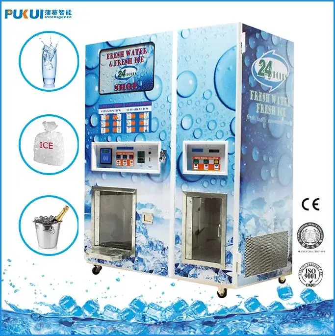 Commercial Vending Water Processor and Ice Machines Dispenser Ice and Water Vending Machine