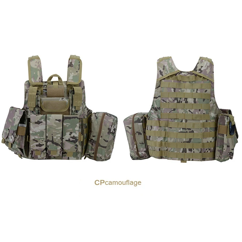 Outdoor Multifunctional Quick Disassembly Safety Vest Navy Blue Tactical Carrier Plate Vest Multi Pocket