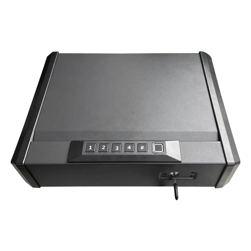 Safety Steel Gun Safe Box Hidden Portable Hand Gun Safe with Electronic Digital Lock Fingerprint Biometric Indoor Outdoor Use