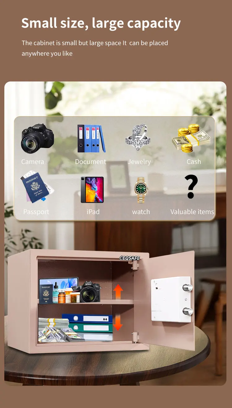 CEQSAFE China High-end Mini Wall Hotel Box Personal Small Electronic Safe Box factory
