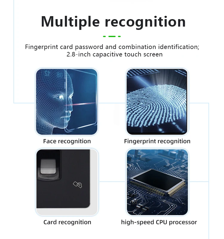 EBKN Time Clock Fingerprint Access Control Attendance System With Free Software