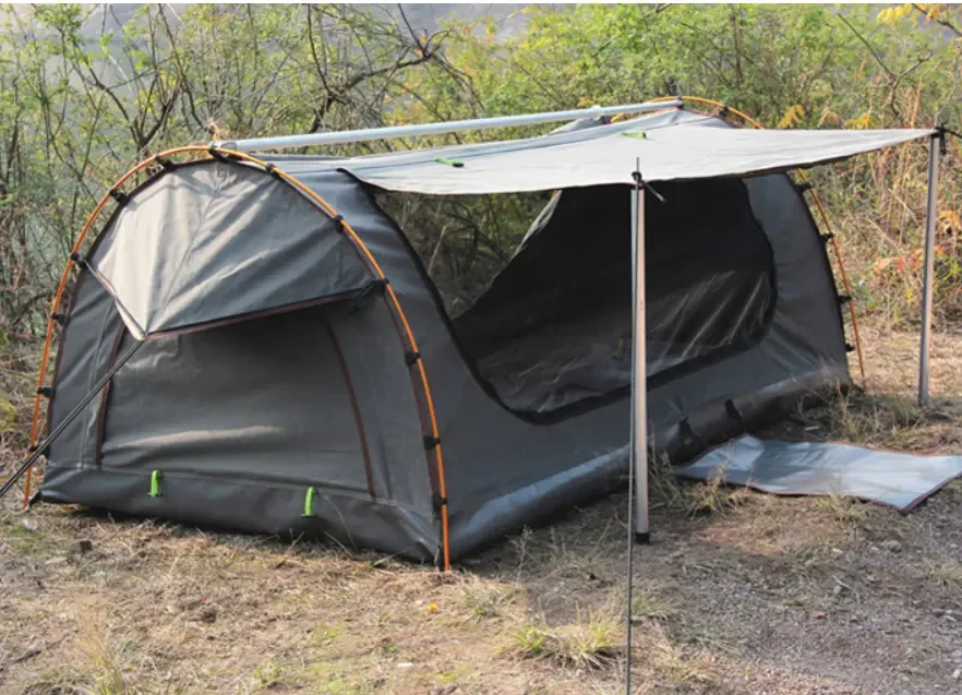 Outdoor Waterproof Aluminium Poles Canvas Swag Tent Australian Swag