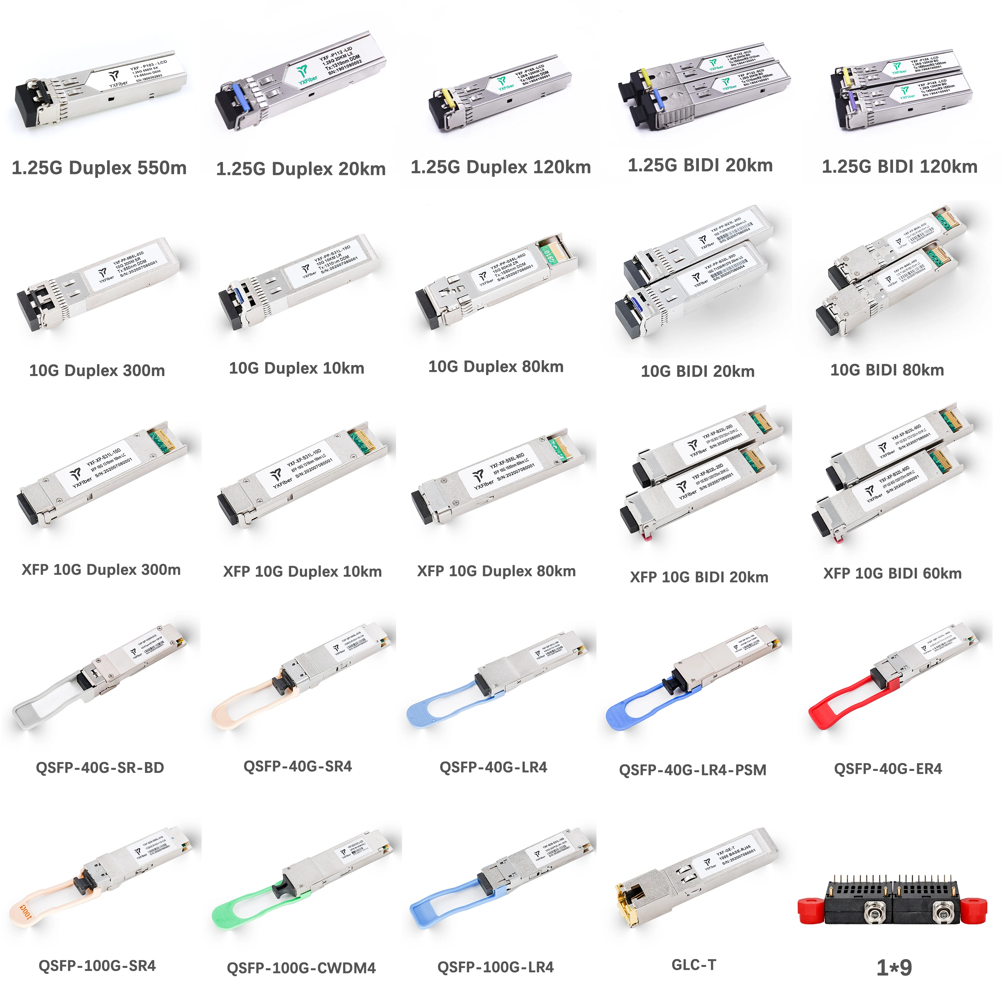 1G SFP Module Dual Fiber Optical Transceiver LX 10km 20km 1310nm LC Connector 1G SFP Transceiver