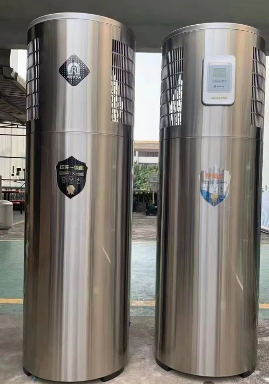 200 L All-in-One Air to Water Stainless Steel Heat Pump Tankless Storage for Household Hotels and Outdoor Use