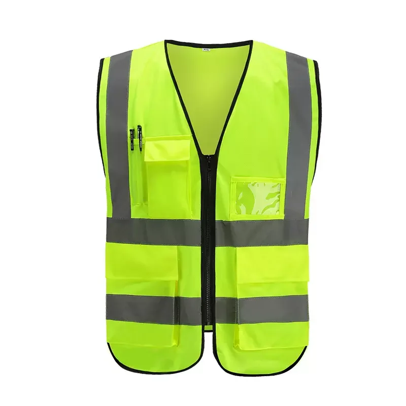 Custom Logo High Visibility Safety Vest Construction Worker Vest ...