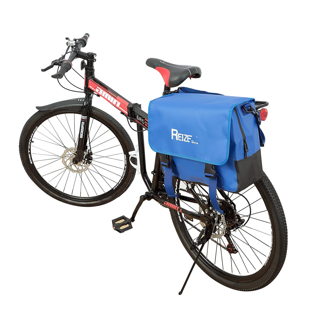 Reize reach 500d ПВХ брезентовый дорожный велосипед сиденье багажник Боковая Сумка велосипед водонепроницаемая сумка