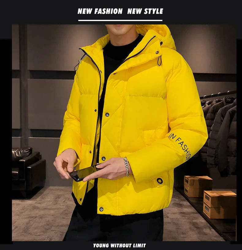 Winter Casual Fashion Warm Fit Men's Down Thickened CCM Men Winter Warm  Slim Fit Thick Bubble Coat Casual Jacket Outerwear Wint _ - AliExpress  Mobile