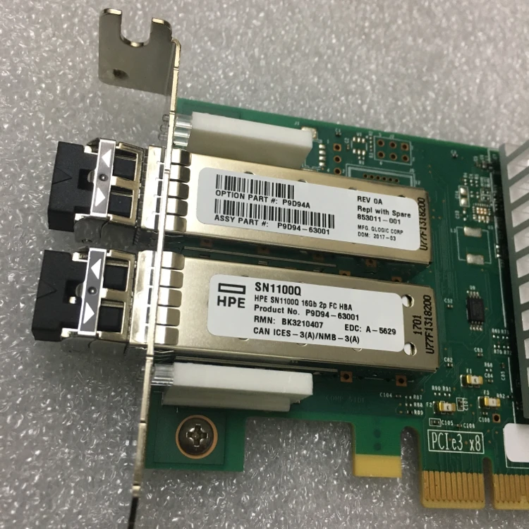 Hpe Sn1100q 16gb Dual Port Fibre Channel Host Bus Adapter P9d94a - Buy Hpe  Sn1100q 16gb Dual Port Fibre Hba,Sn1100q P9d94a,Hpe Hba Card Product on  Alibaba.com