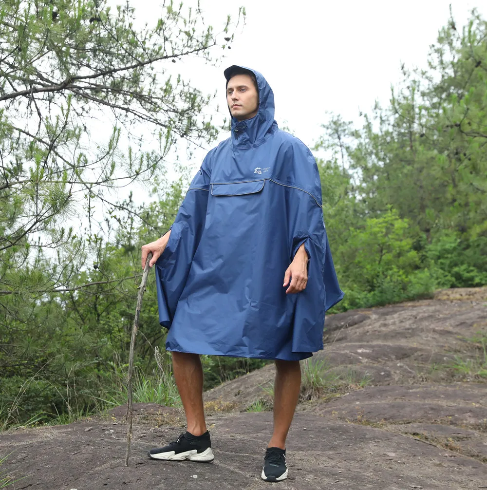 Пончо дождевик водонепроницаемый многоразовый портативный для