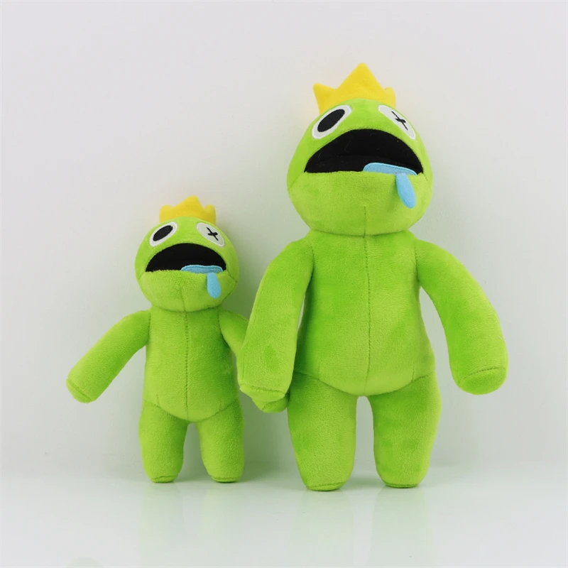 Rainbow friends.. green plush toy I made.. 