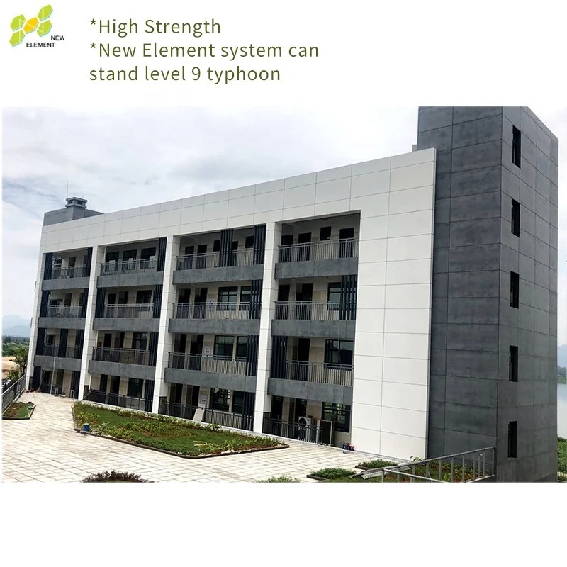 A1 Modern Exterior Wall Cladding Fire Rated Water Proof Fiber Cement Board