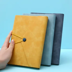 Manufacturer Customized A5 Strap Three Fold Notebook Business Notebook Set, Student Diary Homework Manual Ledger Processing