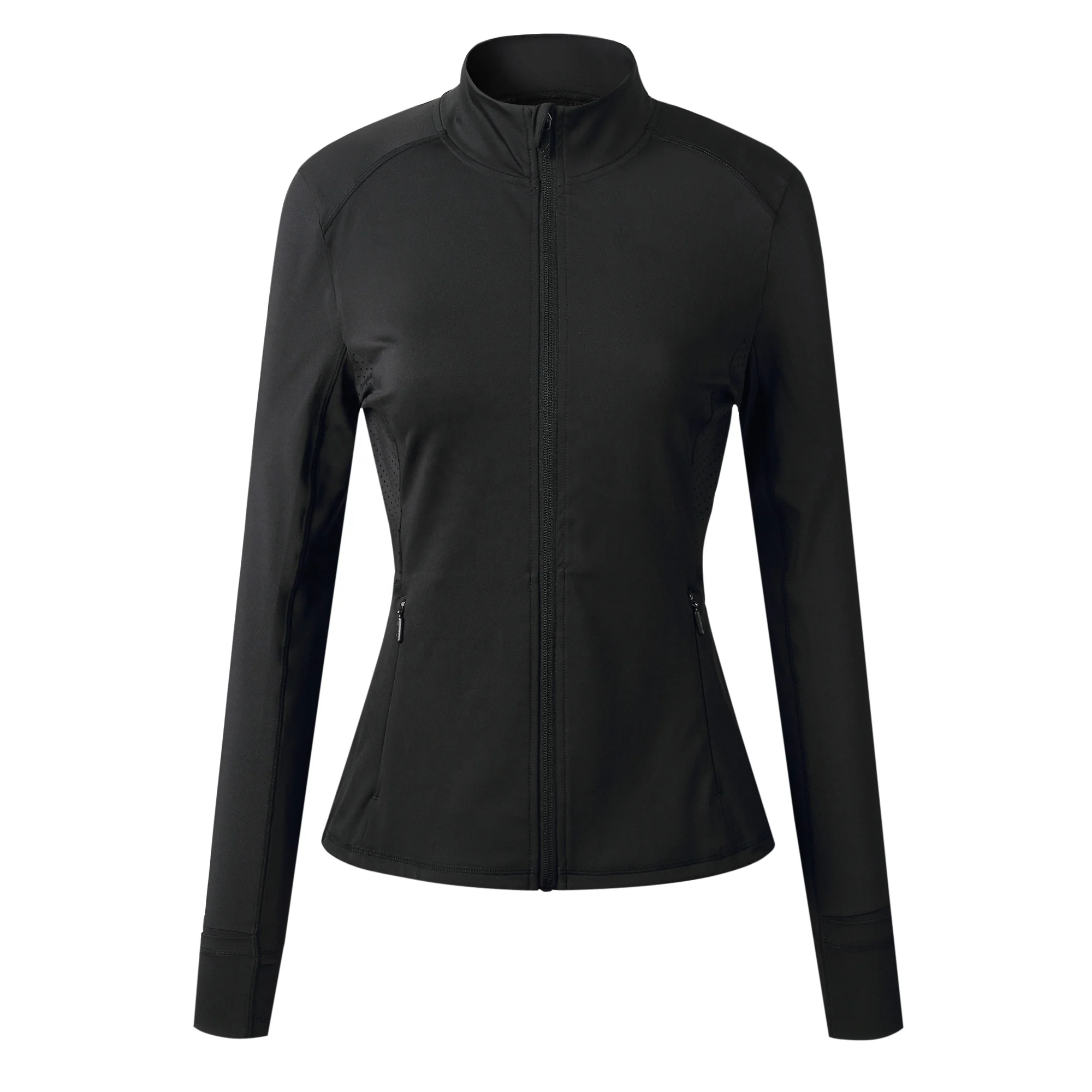 running jacket with zip pockets