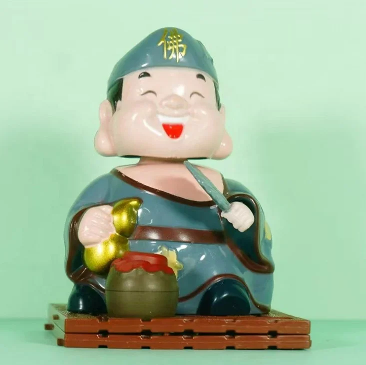 Petite Statue De Moine Bouddhiste Faite à La Main - Sculpture