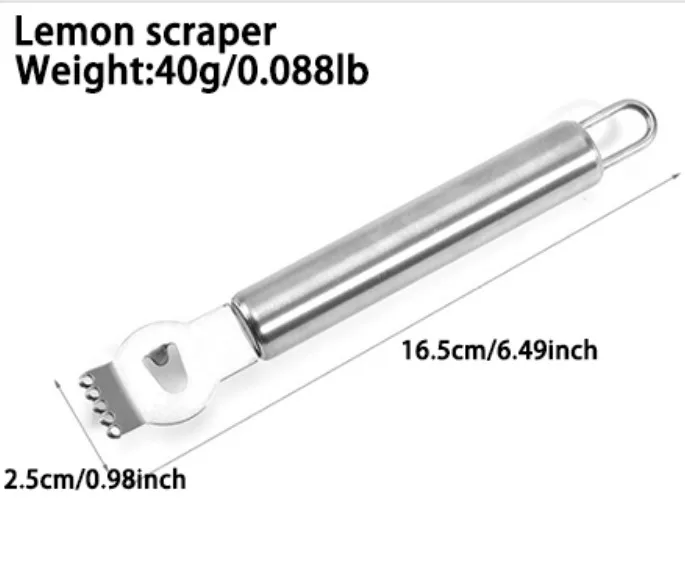 2023 Kitchen Gadgets Multifunctional Stainless Steel Lemon Scraper