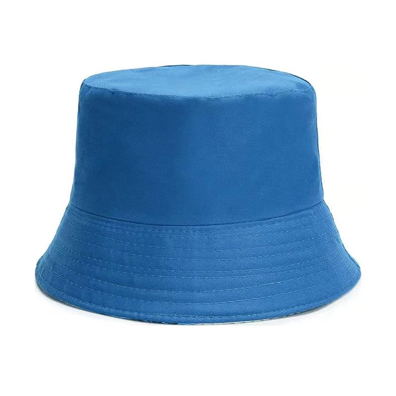 Modern Style Bucket Hats Men Unisex Plain Color Blank Reversible