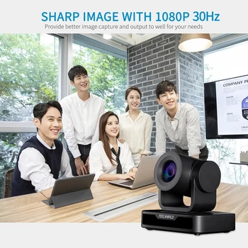 FEELWORLD USB10X 10x Zoom USB2.0 PTZ Video Conference Camera HD 1080p Plug and Play for Teleconference Broadcast Live Streaming detail image