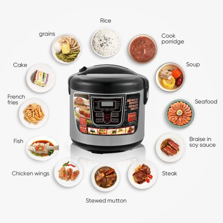 Multipurpose Programmable Digital Electric Multi Cooker 6l Food Steamer