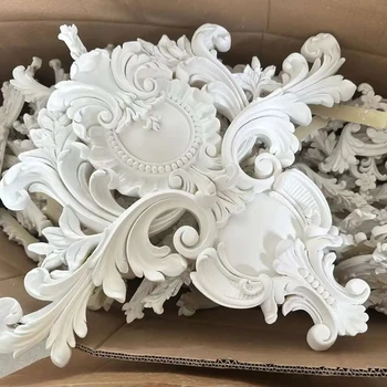 Decorative Furniture Appliques Door Scroll Corner Wood Onlays Corner ...