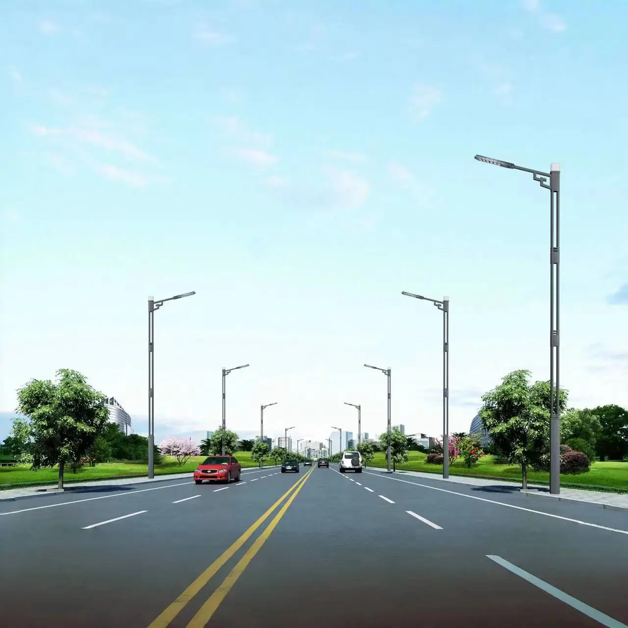 High-performance 60W solar street lights outdoor road lighting