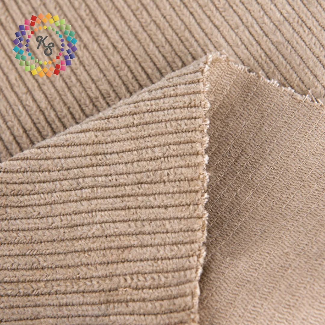 14 Wale двойная пряжа хлопчатобумажная тянущаяся Вельветовая