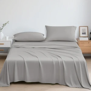 Luxury Custom 100% Bamboo Knitted Bed Sheets Premium Bedding Set