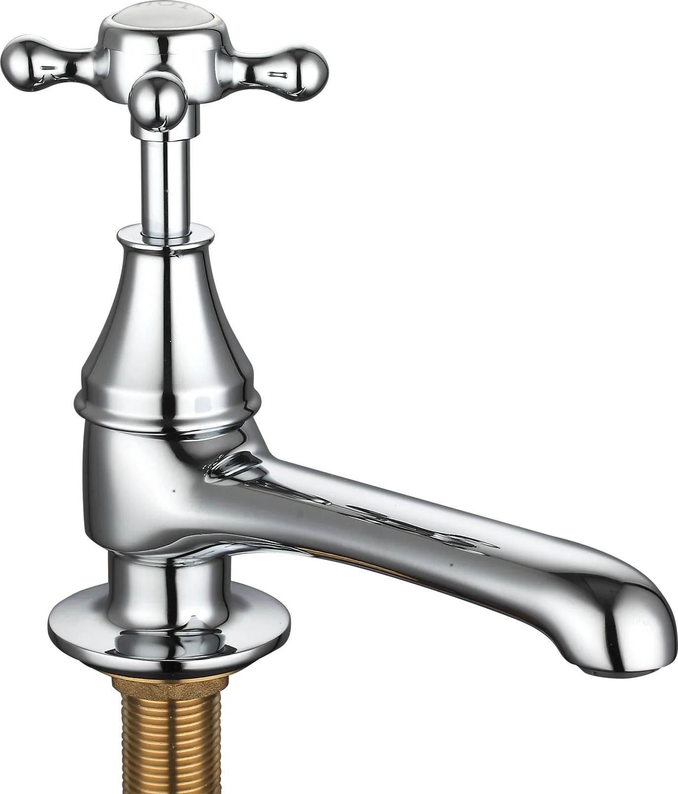 Luxury Gold Brass Basin Pillar Taps - Gold details