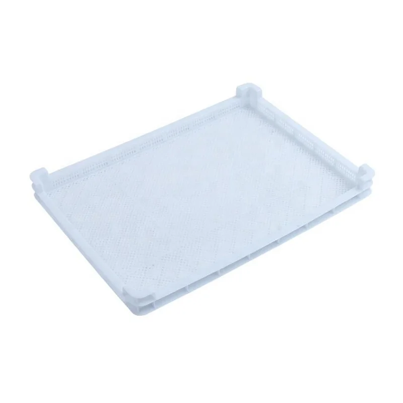 Manufacture Cheap Price Hdpe Food Grade Stackable Plastic Drying Tray for Dehydration Fruits / Vegetables Seafood /fish