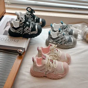 Outdoor Casual Children's Shoes Solid Color Kids Sneakers Boys New Design Light Shoes for Kids Led