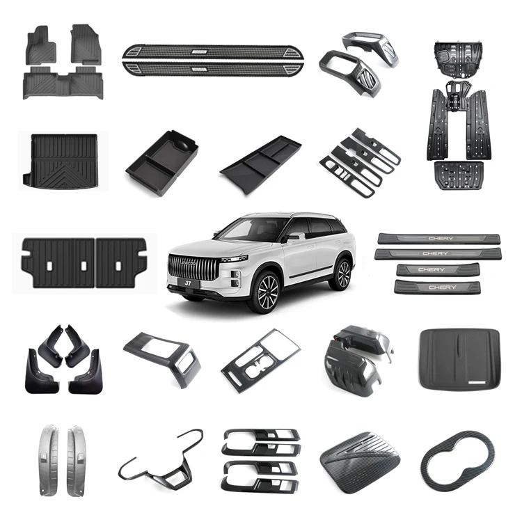 Car Accessories for Chery Jaecoo J7 Skid Plate Floor Mat Running Board Fender Steering Wheel Trim Interior Exterior Accessory