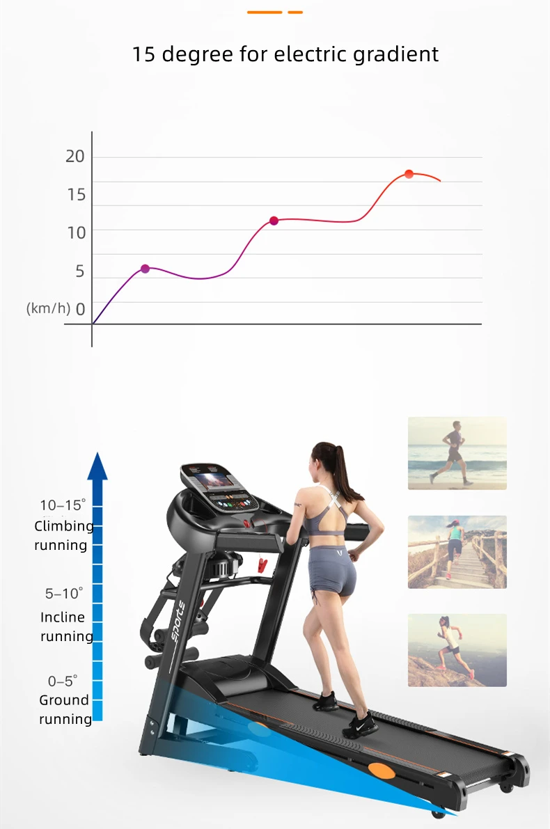 Heavy Duty Treadmills Home Used Screen Cardio Factory Directly Sell