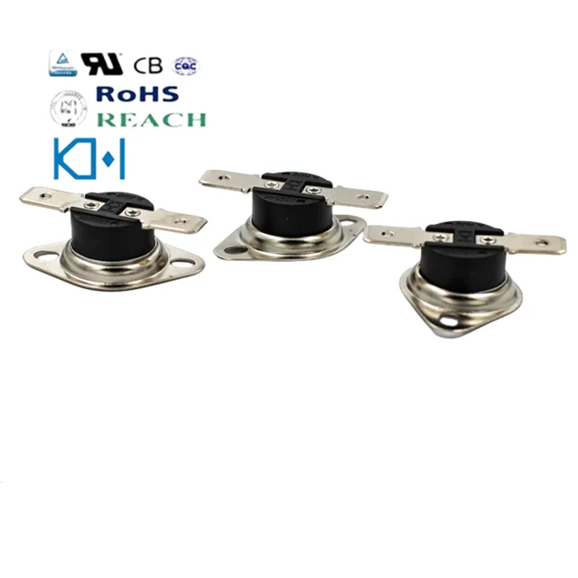 KSD 250V 16A Full Normally Normal Close 125 Degrees Safe Thermostat