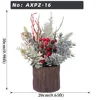Frost Twig Two Tone Red Berry Artificial Xmas Pot Plant