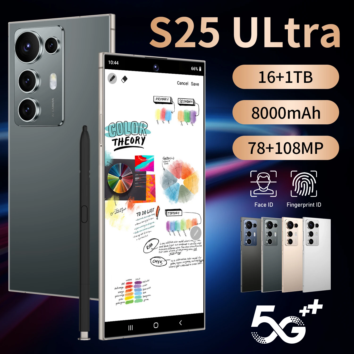 C25ウルトラ5Gロック解除スマートフォン衝撃防止HDスクリーンデュアル