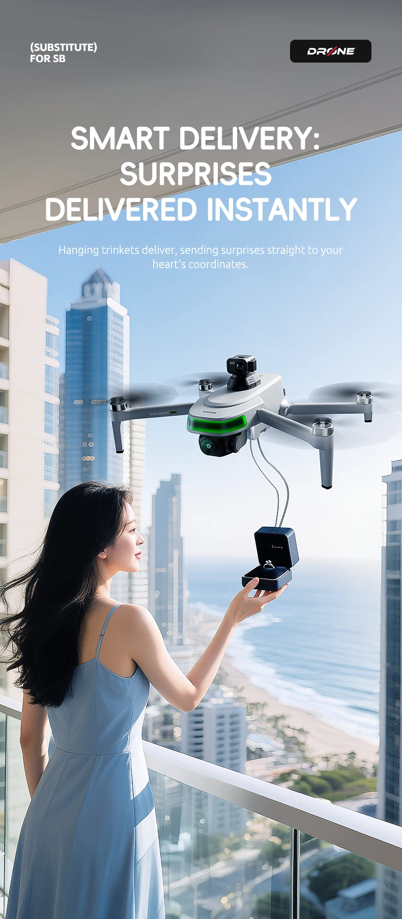 P31 Pro RC Quadcopter Brushless Motor 1080p FHD Camera Foldable Design 2KM Transmission 5G/2.4GHz App Control GPS White Drone